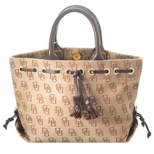 Dooney Bourke signature anniversary deals bucket bag