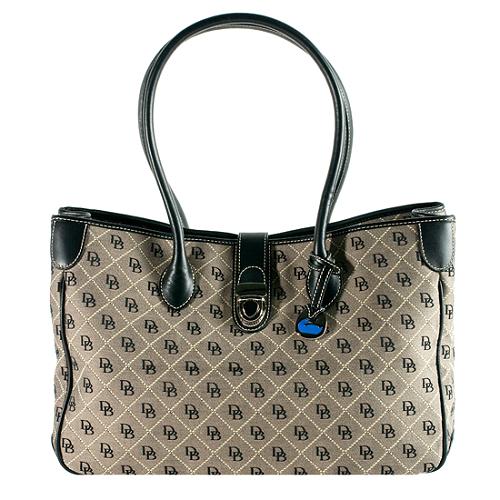 Dooney & Bourke Quilted Signature Anniversary Double Long Handle Tote 