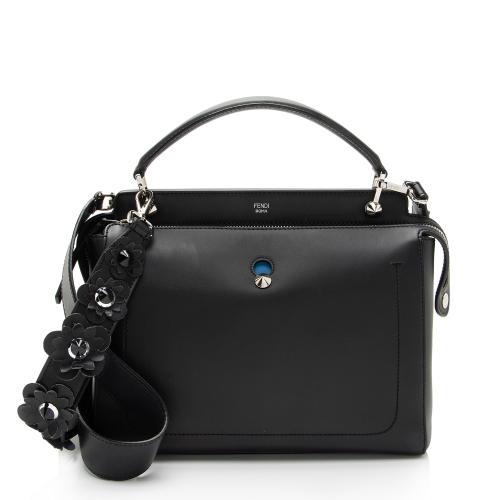 Fendi Calfskin Dotcom Satchel