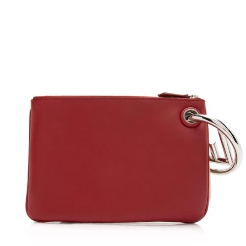 Fendi Calfskin F is Fendi Triplette Pouch Set