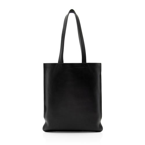 Fendi Calfskin Logo Flat N/S Tote