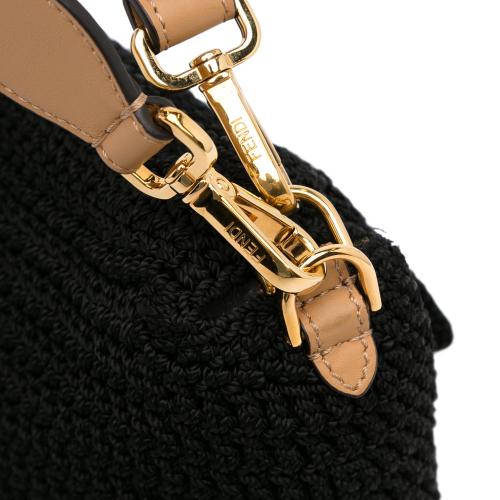 Fendi Crochet Raffia Baguette Satchel