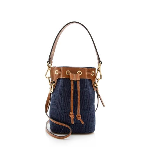 Fendi Denim Mon Tresor Mini Bucket Bag