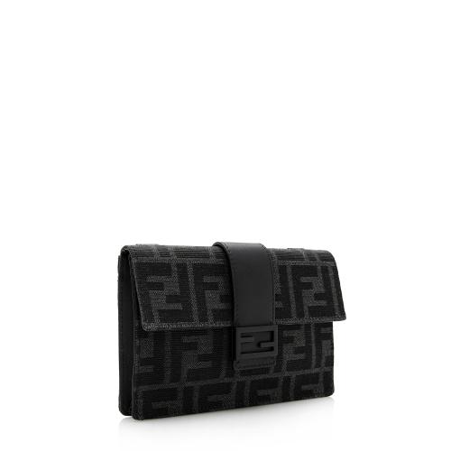 Fendi FF Jacquard Baguette Pouch