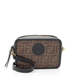 Fendi FF Coated Canvas 1974 Mini Camera Bag