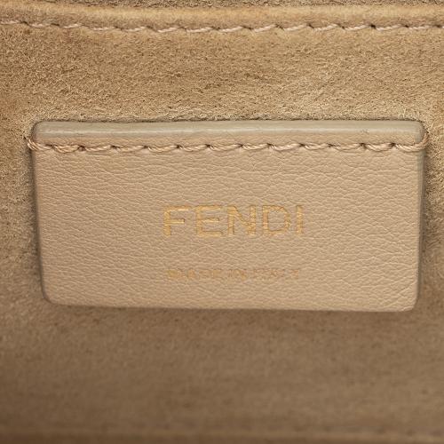 Fendi FF Embossed Calfskin Kan I Medium Shoulder Bag