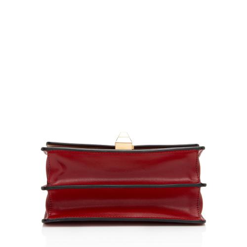 Fendi FF Embossed Calfskin Kan I Small Shoulder Bag