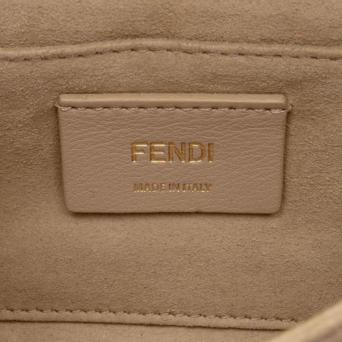 Fendi FF Embossed Calfskin Kan I Small Shoulder Bag