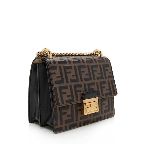 Fendi FF Embossed Kan U Small Shoulder Bag