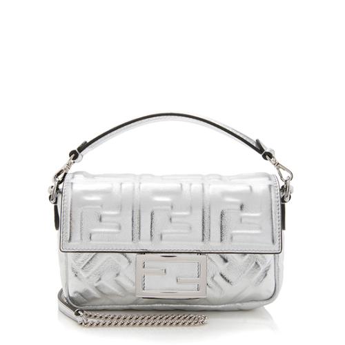 Fendi ff leather shoulder bag best sale