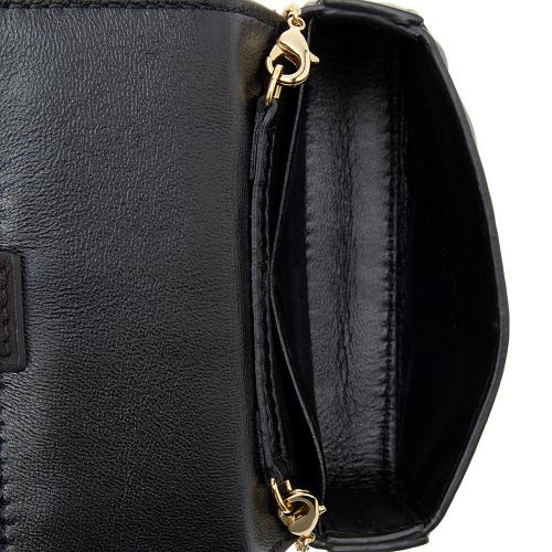 Fendi FF Embossed Nanouette Charm Crossbody