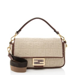 Fendi FF Embroidered 1974 Baguette Shoulder Bag