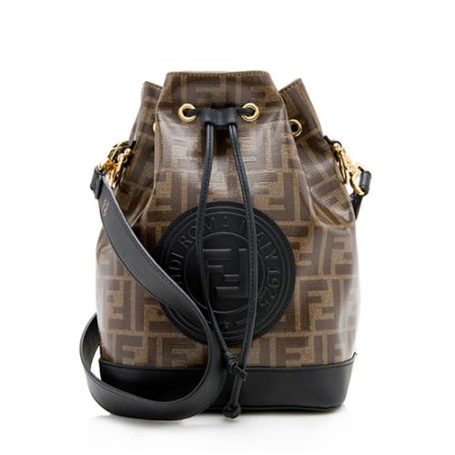 Fendi FF Spalmati Mon Tresor Grande Shoulder Bag