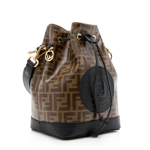 Fendi FF Spalmati Mon Tresor Grande Shoulder Bag