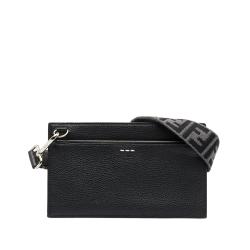 Fendi Flat Pouch Leather Crossbody