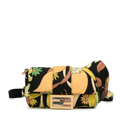 Fendi Floral Convertible Baguette