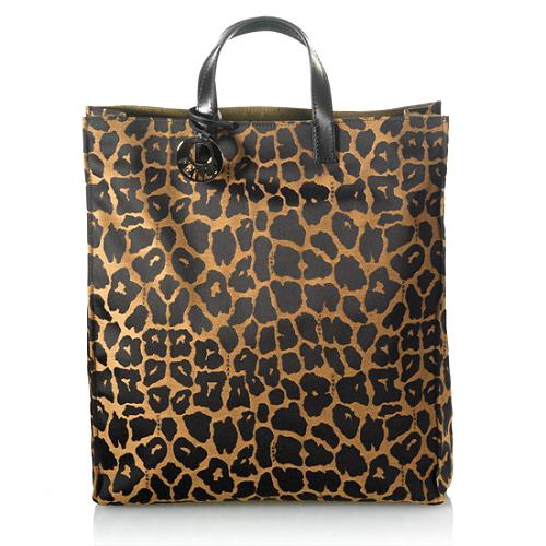 Fendi Jaguar-print Canvas Tote