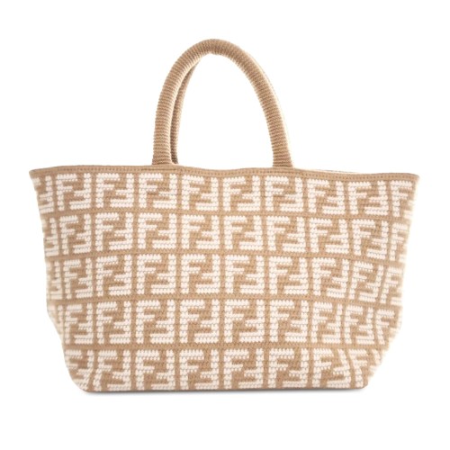 Fendi Large Zucca Cashmere Shopper Tote