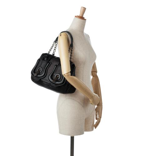 Fendi Leather B Shoulder Bag