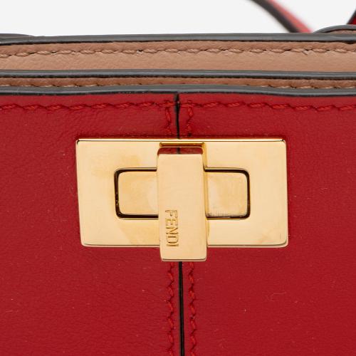 Fendi Leather Peek A Phone Pouch Crossbody