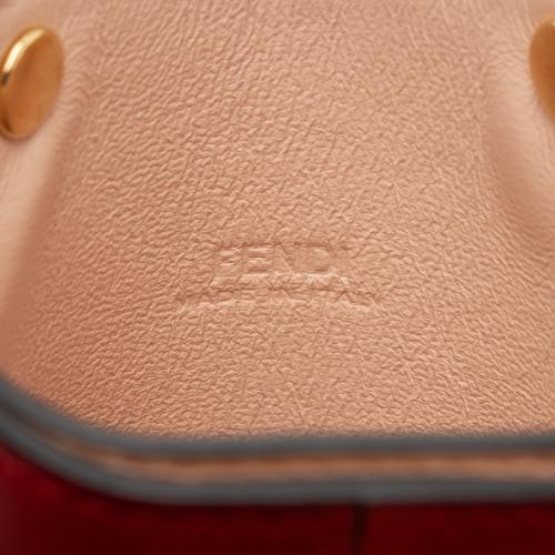 Fendi Leather Peek A Phone Pouch Crossbody