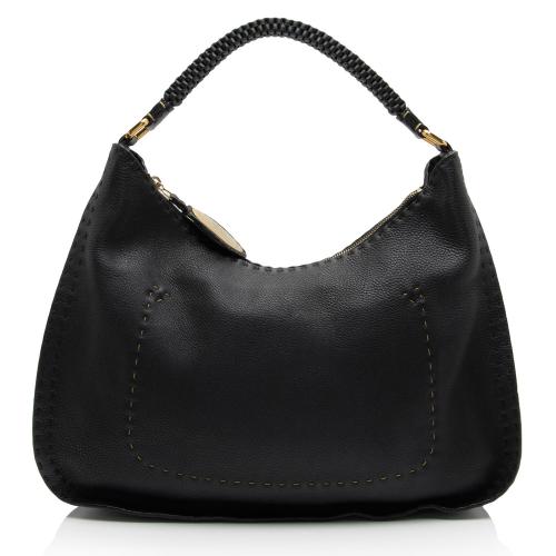 Fendi Leather Selleria Hobo