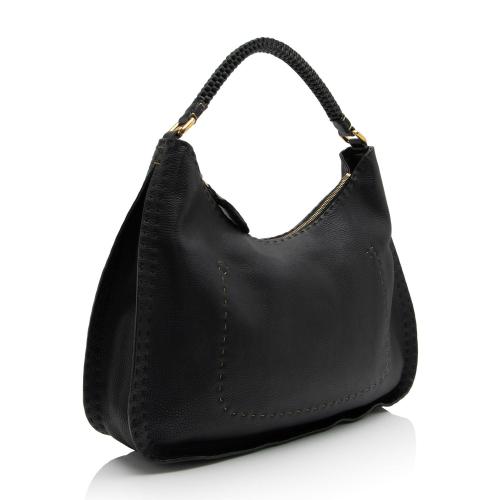 Fendi Leather Selleria Hobo