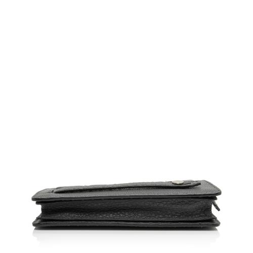 Fendi Leather Selleria Monster Clutch