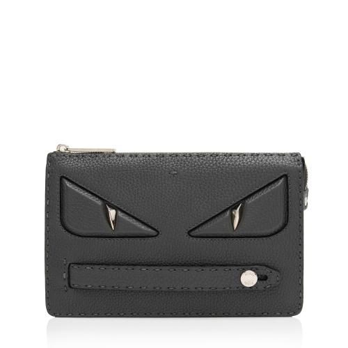 Fendi Leather Selleria Monster Clutch