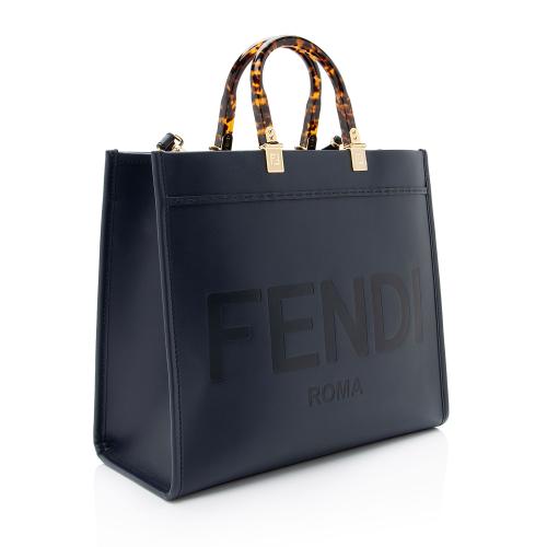 Fendi Leather Sunshine Medium Shopper Tote