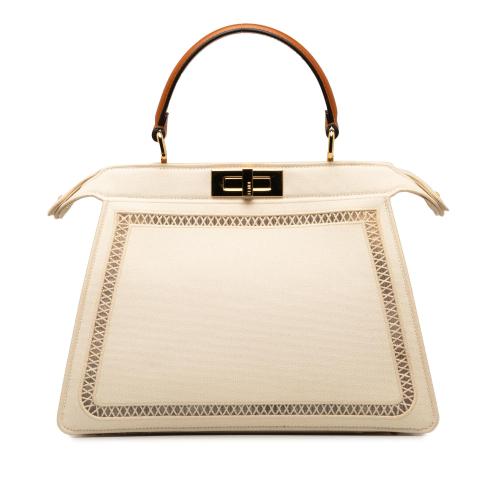 Fendi Medium Canvas Peekaboo ISeeU Satchel