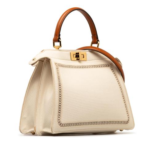 Fendi Medium Canvas Peekaboo ISeeU Satchel