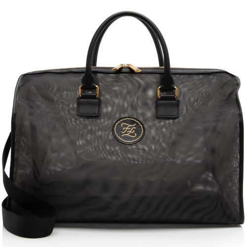 Fendi Mesh Karligraphy Duffle Bag