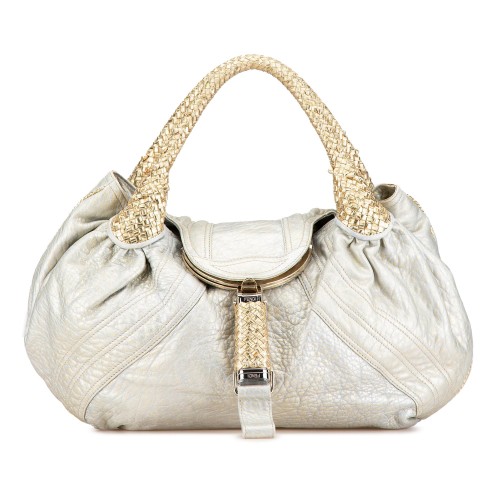 Fendi Metallic Leather Spy Hobo Bag