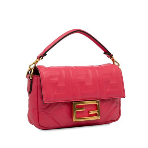 Fendi Mini FF Embossed Baguette