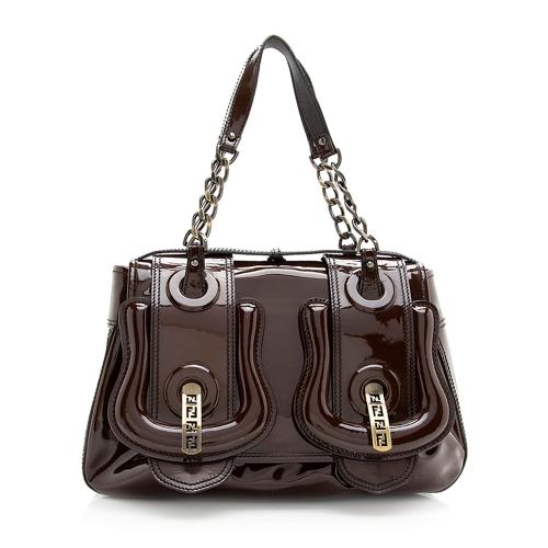 Fendi Patent Leather B Buckle Bag - FINAL SALE