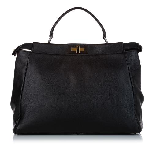 Fendi Peekaboo Leather Satchel