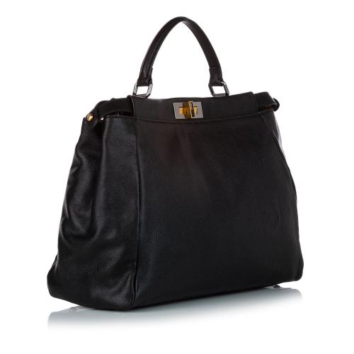 Fendi Peekaboo Leather Satchel