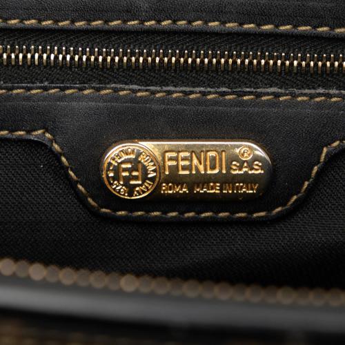 Fendi Pequin Boston Bag