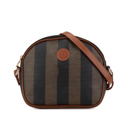 Fendi Pequin Coated Canvas Crossbody