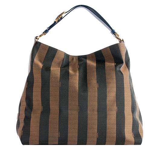 Fendi Pequin Stripe Hobo