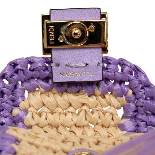 Fendi Raffia Intreccio Pico Baguette