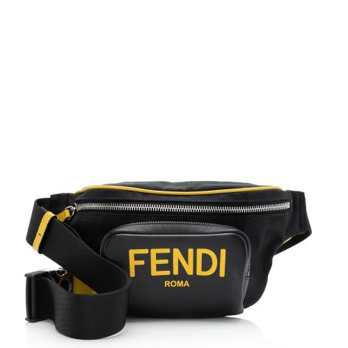 Fendi Recycled Nylon Pequin Logo Belt Bag