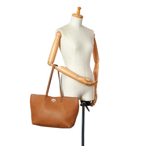 Fendi Selleria Carla Leather Tote Bag