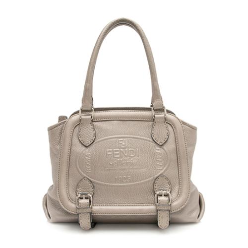 Fendi Selleria Leather Buckle Satchel