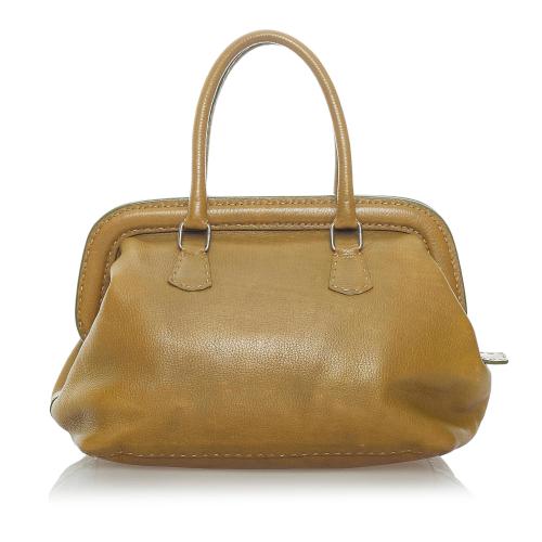 Fendi Selleria Leather Handbag