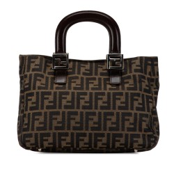 Fendi Small Zucca Canvas Twins Tote