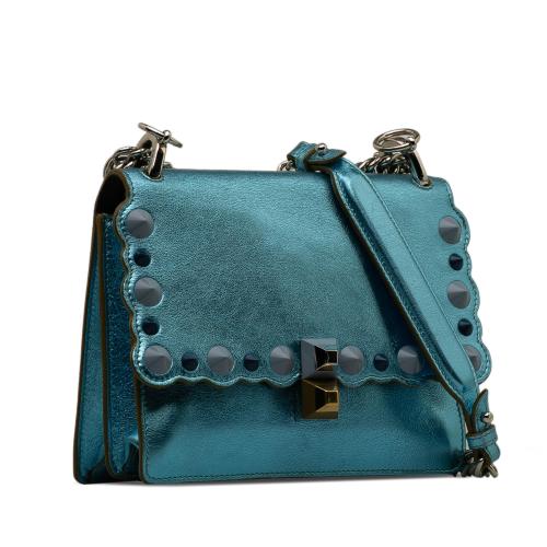 Fendi Studded Scalloped Kan I Crossbody