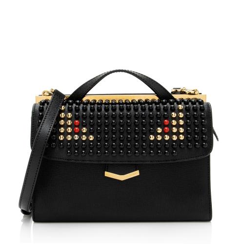 Fendi Studded Vitello Elite Demi Jour Monster Satchel