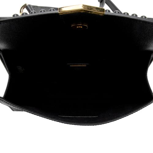 Fendi Studded Vitello Elite Demi Jour Monster Satchel